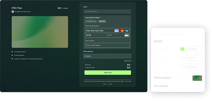 Checkout Green Theme